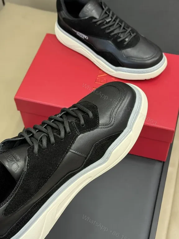 View 6 of Valentino Garavani High-Top Sneakers: Luxe Matte/Patent Finish