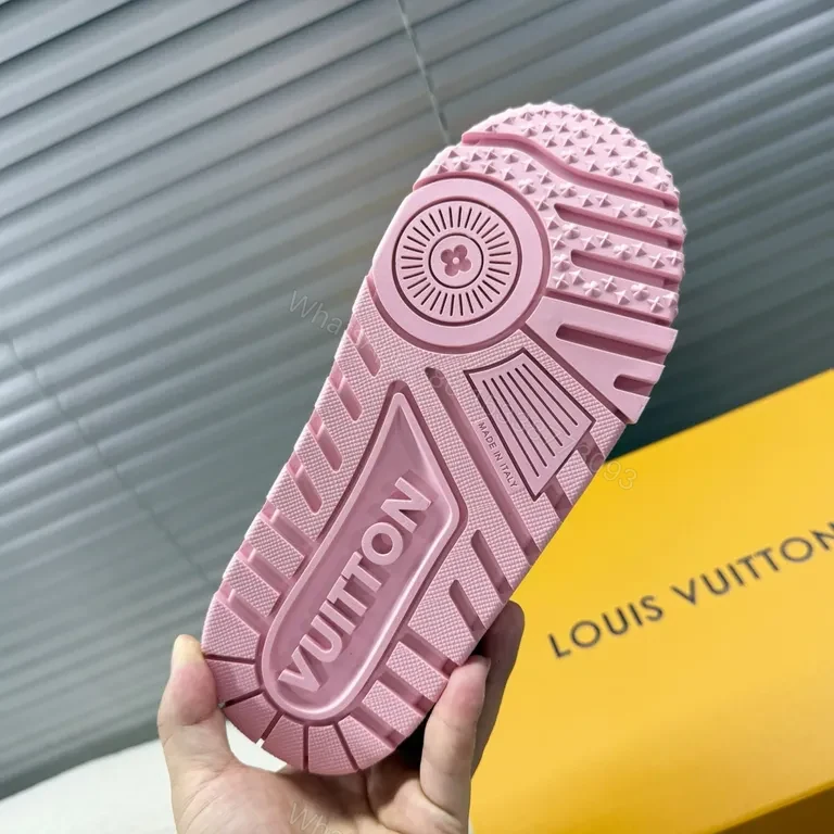 View 9 of Pink Luxe LV-Style Chunky Sneaker: Ultra-Comfort Comfort Blend