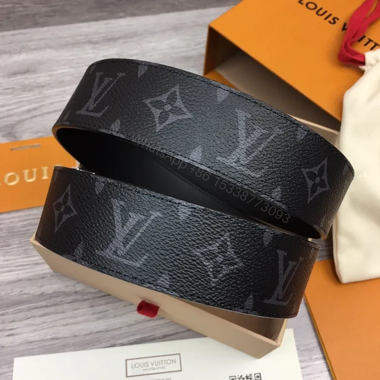 View 6 of Monogram Belt with Silver Logo Buckle â€“ Everyday Luxury