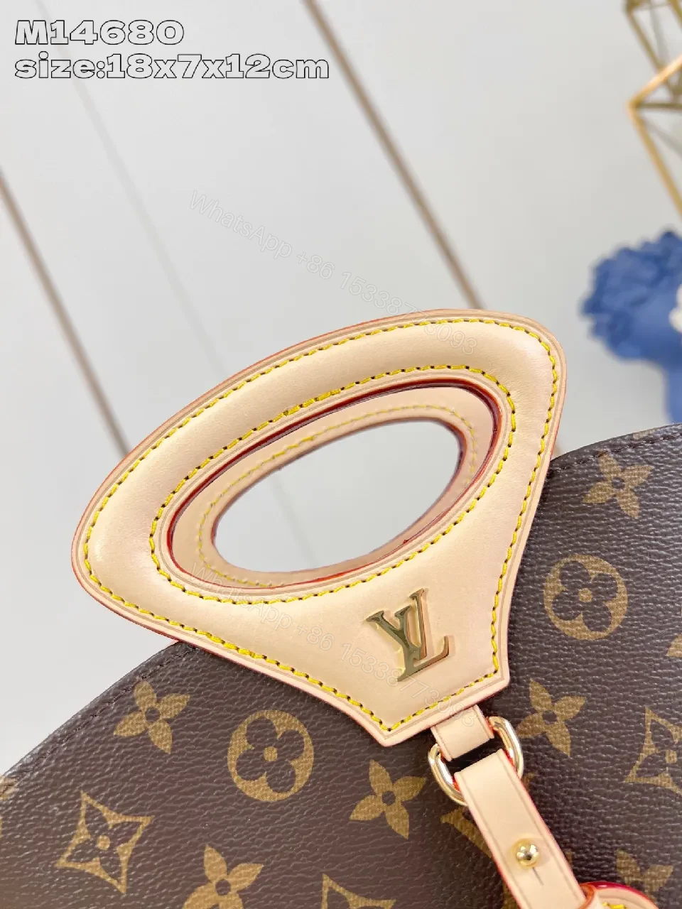 View 4 of Monogram Canvas Bag: Sculpted Top Handle, Everyday Luxury