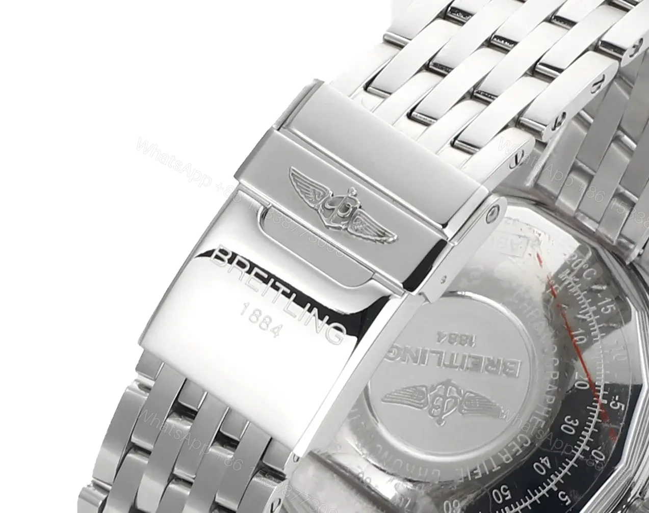 View 9 of GF Factory Breitling Navitimer Silver Dial Stainless Steel Chronograph Watch – 43mm