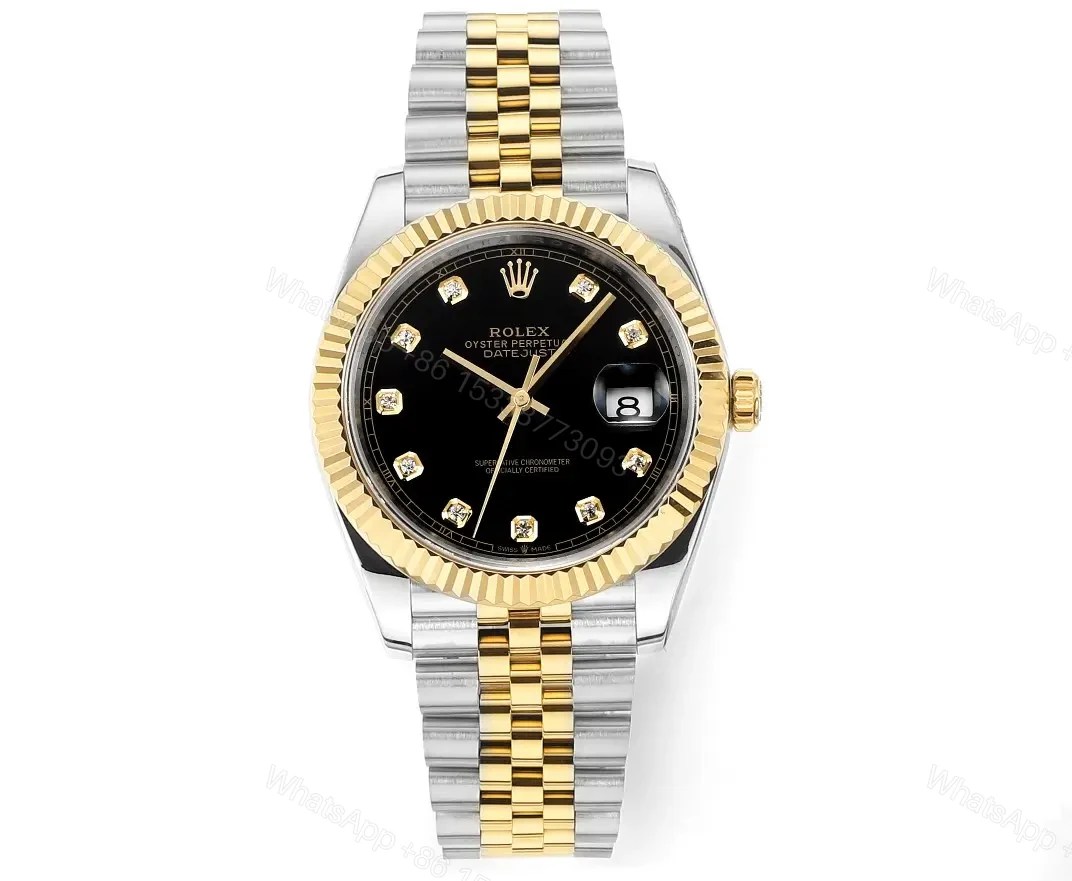 BL Factory Clean Factory DDF Classic Black Gold Datejust Watch — view 1