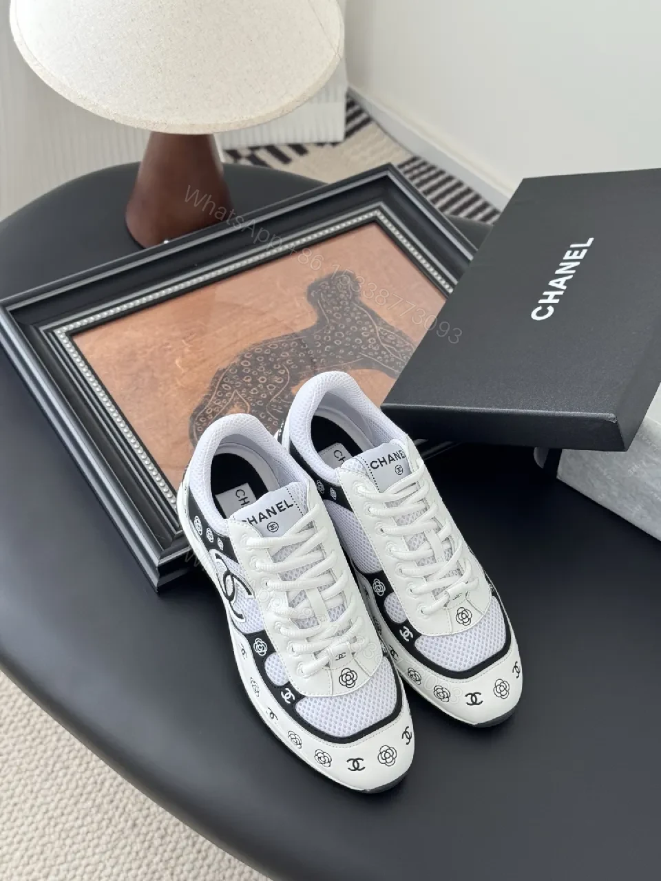 View 8 of Monochrome Luxe Sneakers: Premium Comfort, Couture-Inspired Feeling