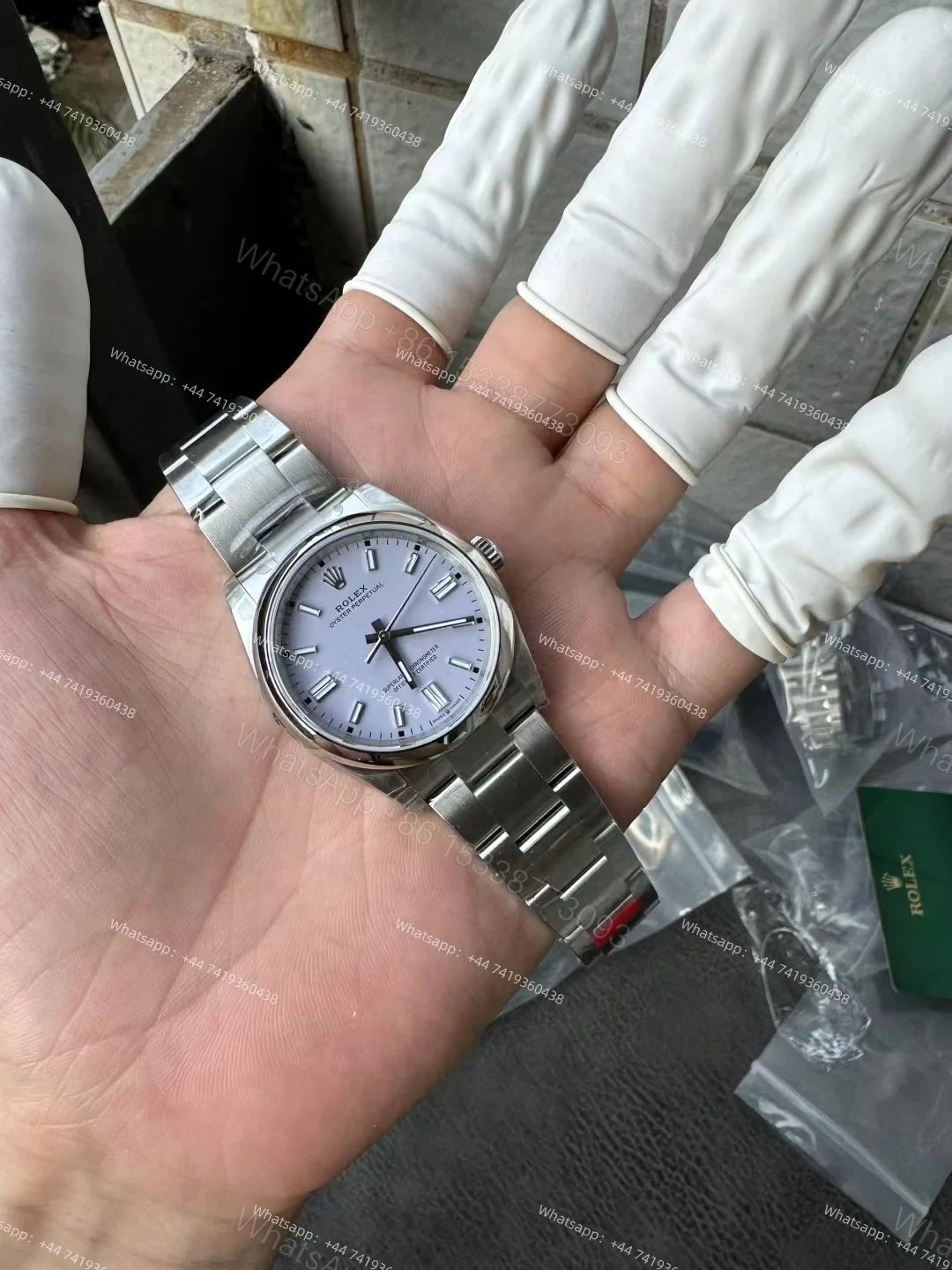 View 7 of Rolex Super Clone Oyster Perpetual M126000-0013 36mm Purple Dial 3230 Movement