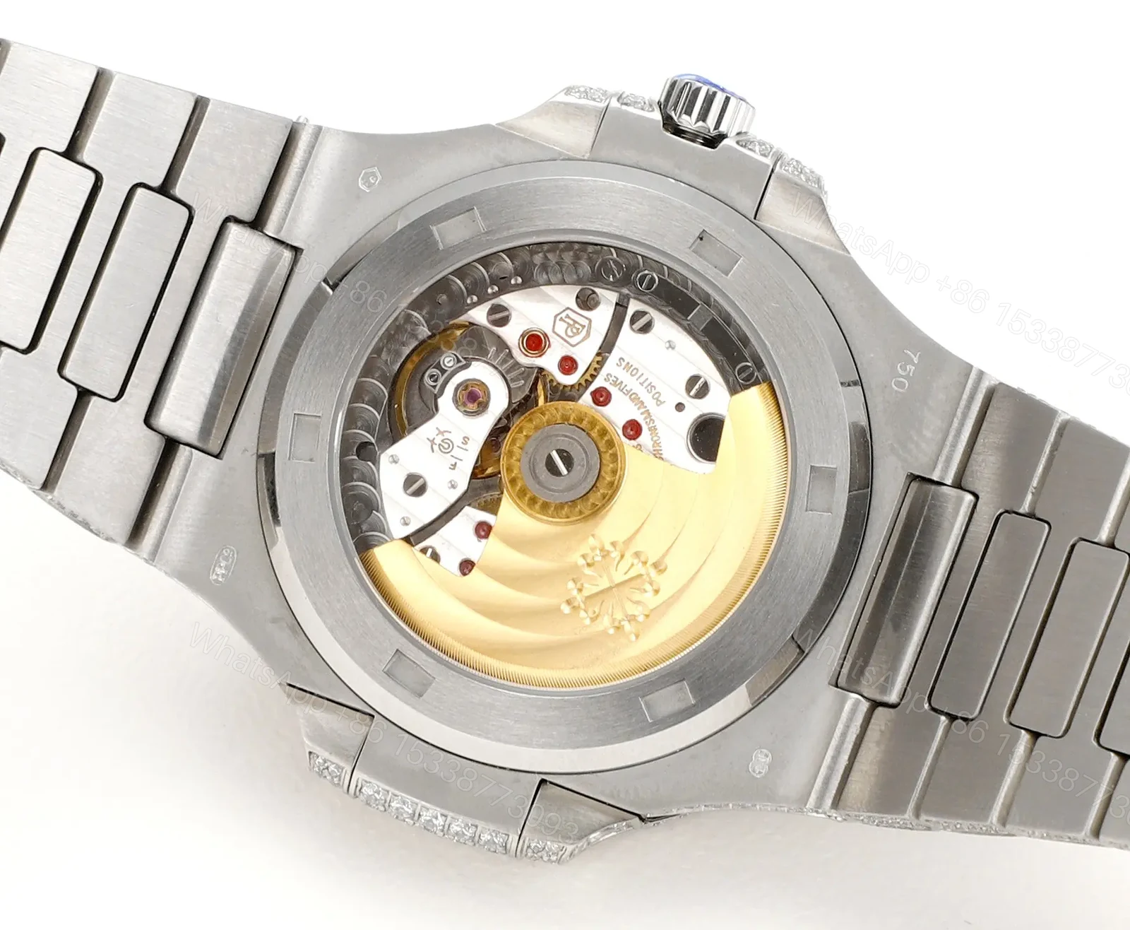 View 8 of Patek Philippe White Gold Ruby Nautilus Watch