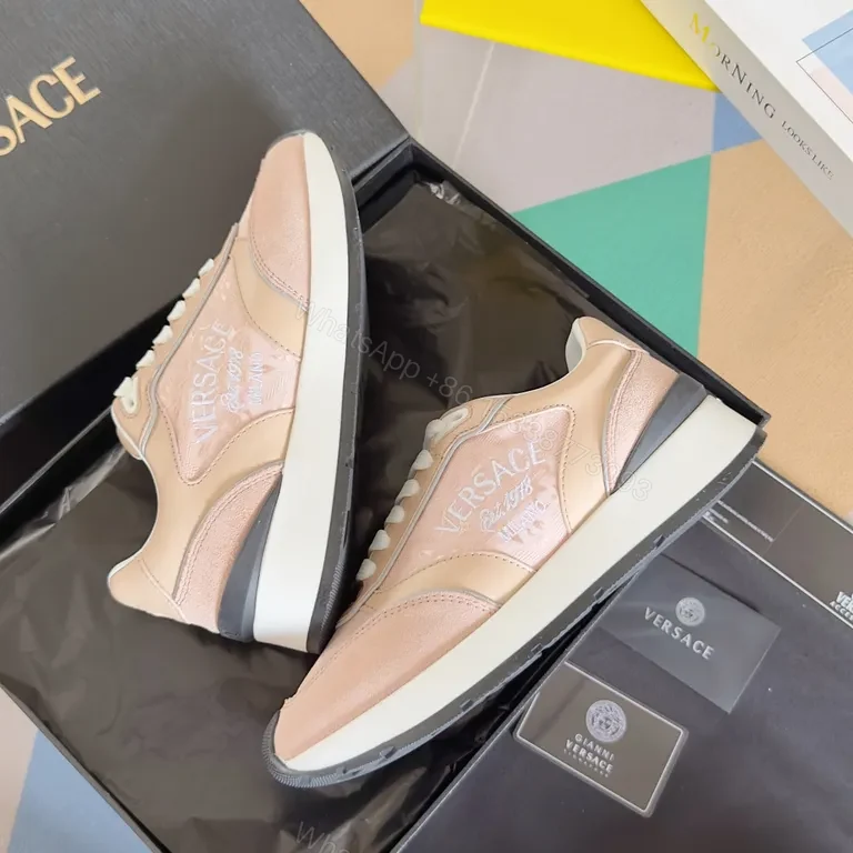 View 8 of Soft Blush Leather High-Tops: Luxe Comfort Sneakers