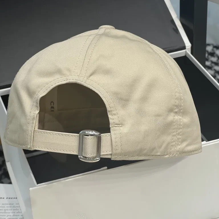 View 2 of Celine Beige Leather Cap: Subtle Branding, Everyday Luxe