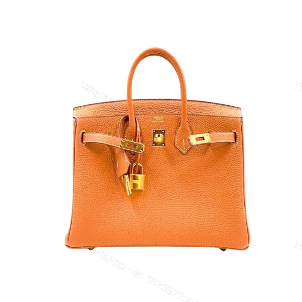 Hermes Birkin 25 Bag Togo Orange 25Cm — view 1