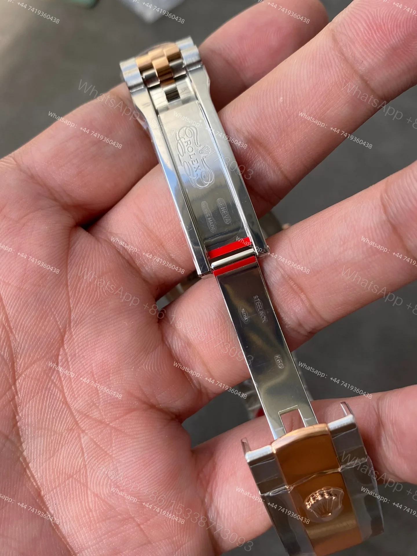 View 7 of Rolex Datejust M126331-0018 1:1 Replica Water Ripple Rose Gold Silver Dial Jubilee 41MM 3235 Movement Super Clone Watch