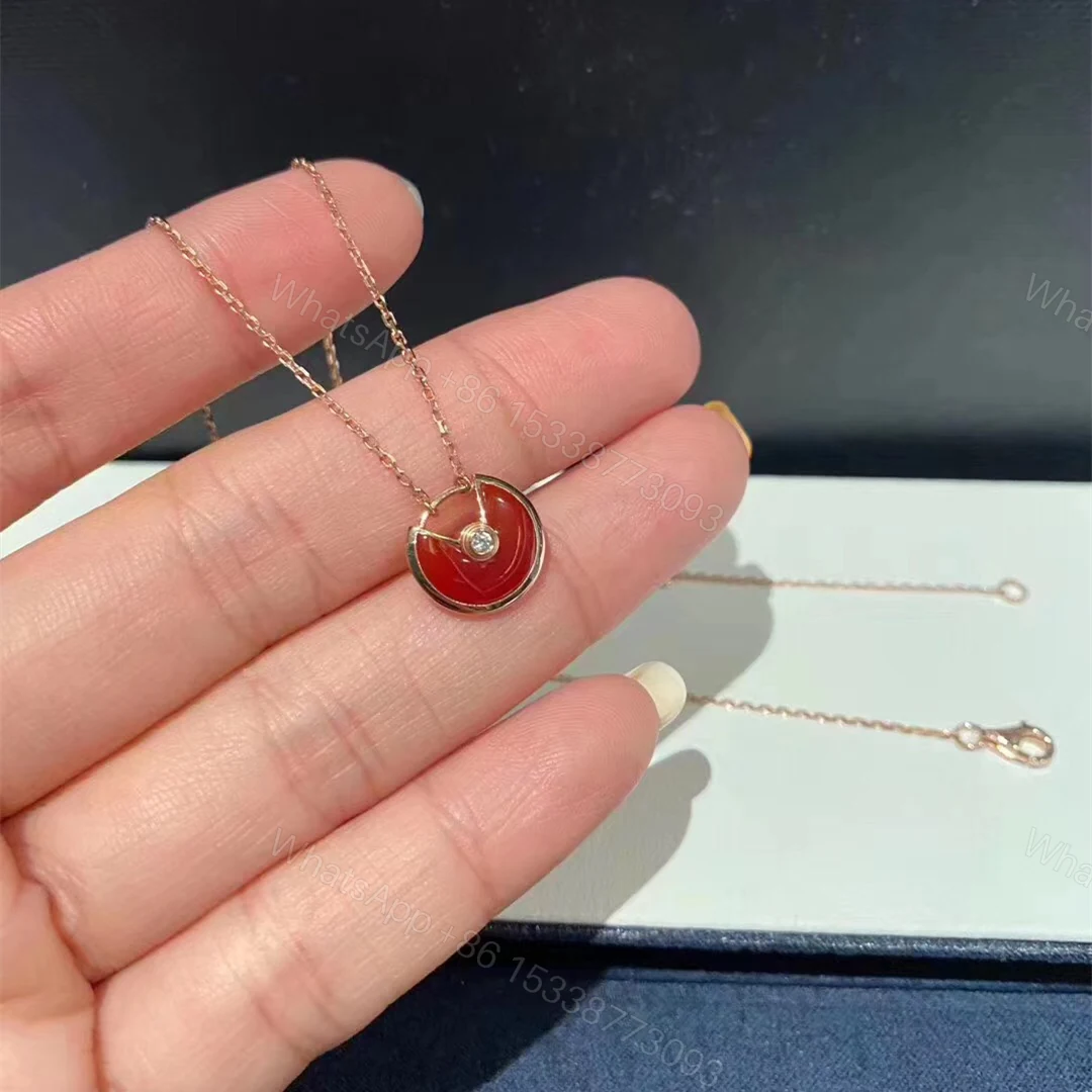 View 3 of Cartier Amulette Necklace, Carnelian