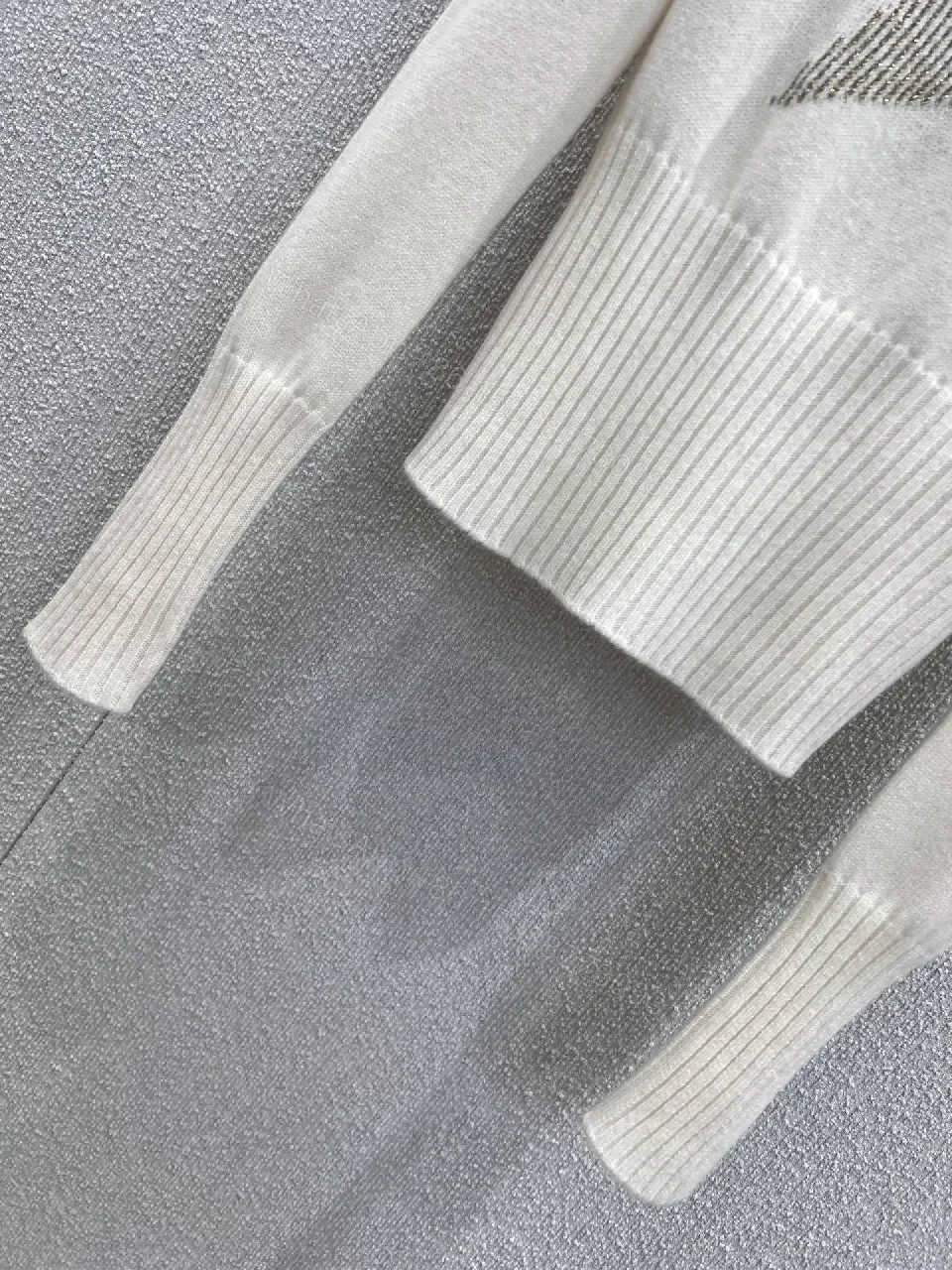 View 6 of Lux Star Knit: Premium Textured Crewneck Sweater