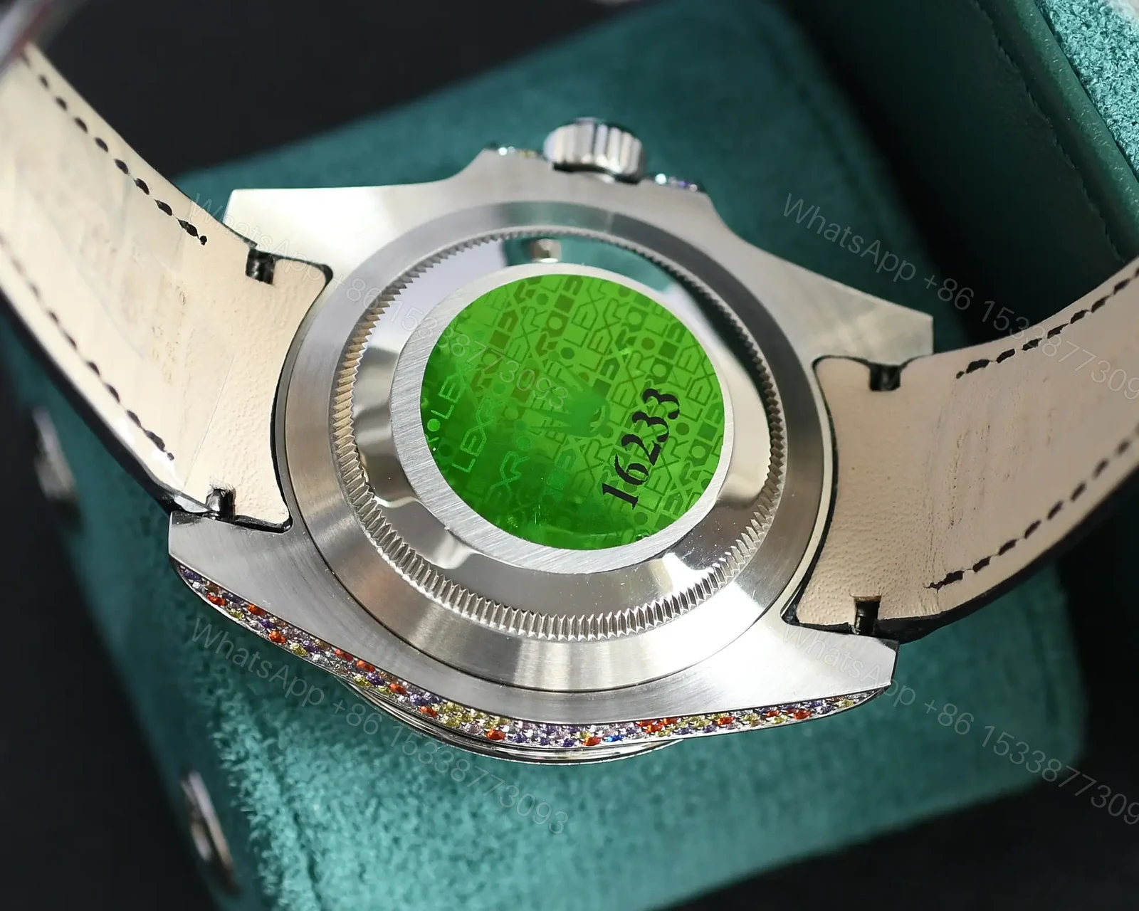 View 8 of Mesmerizing cotton candy yacht master replica 40MM White Gold Edition RG-YM40-COTTON-CANDY-WG