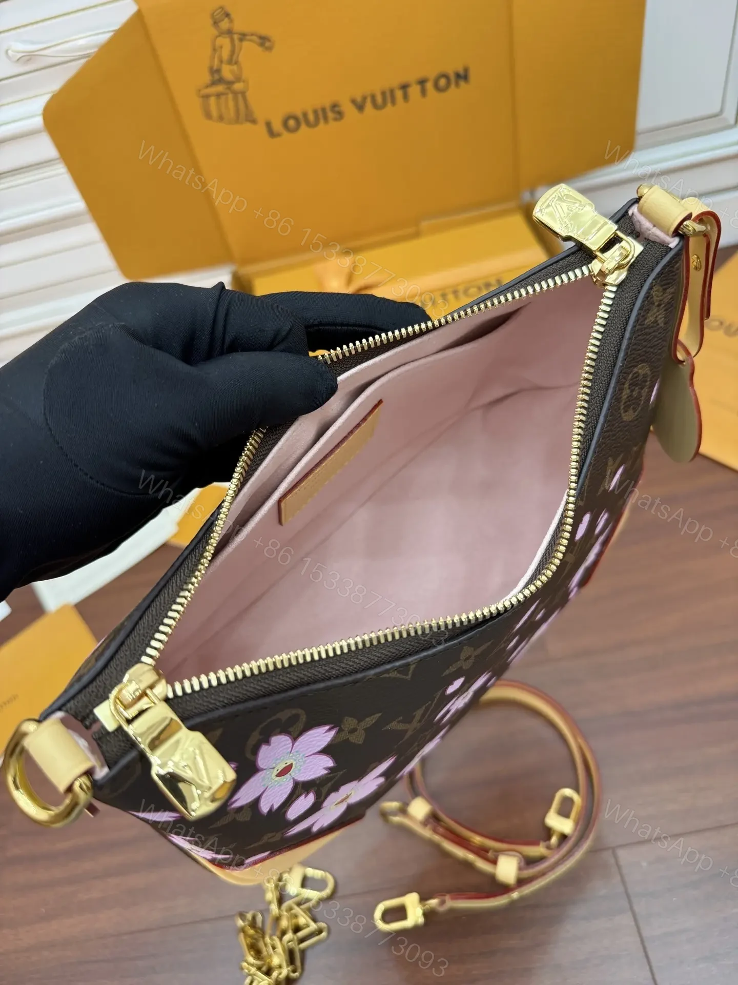 View 5 of Louis Vuitton x Takashi Murakami Cherry Blossom Boulogne PM bag