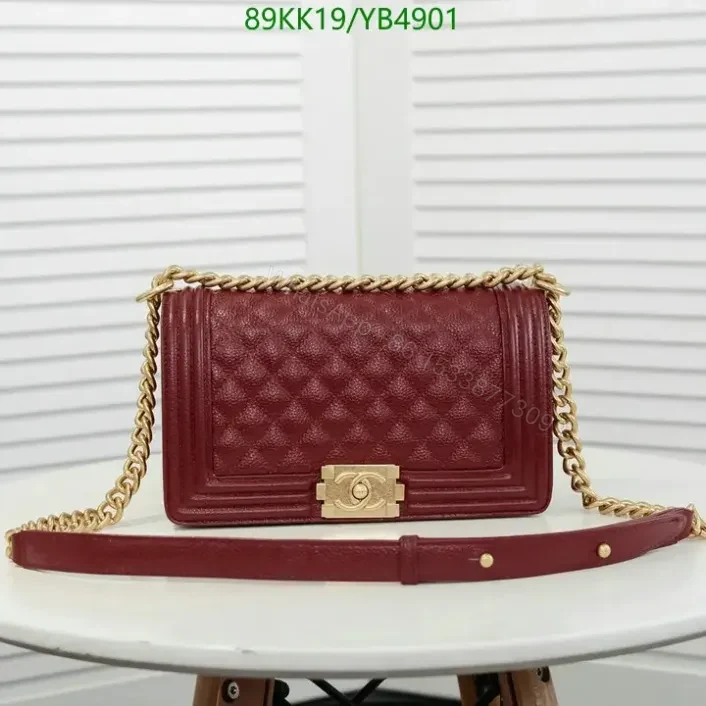View 15 of Chanel Boy Medium Leather Black Handbag