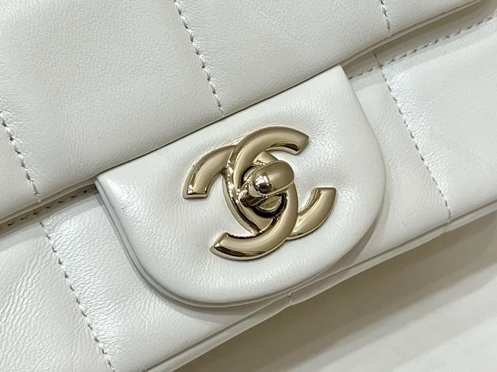 View 4 of Chanel-inspired Quilted Mini Flap Bag with Chain