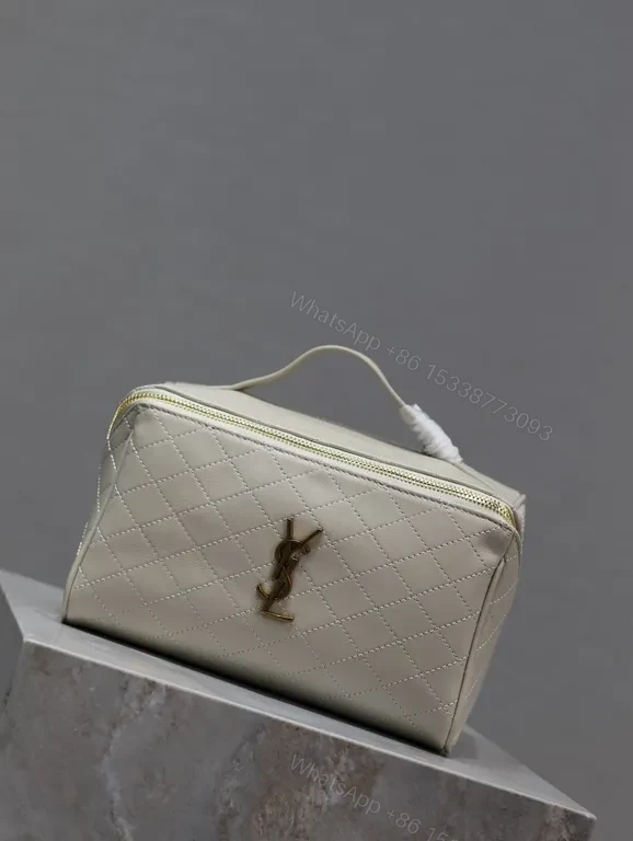 View 5 of Quilted Vanity with YSL Hardware â€” Compact Luxury Bag