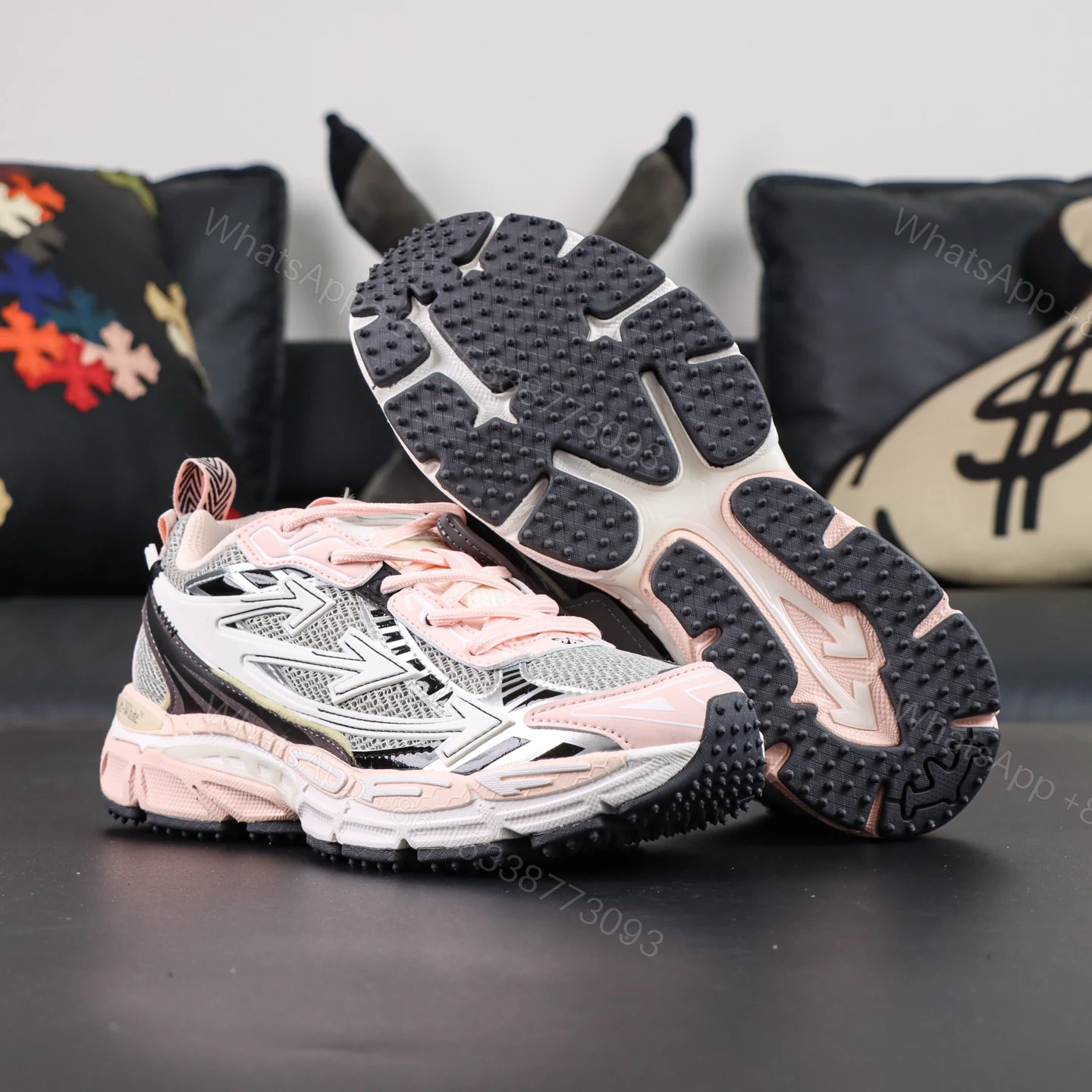 View 3 of Off White Be Right Back Pink White