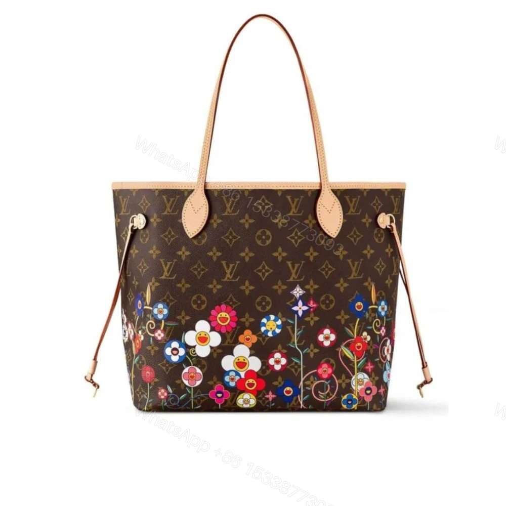 Louis Vuitton X Takashi Murakami Neverfull MM Superflat Brown 32Cm — view 1