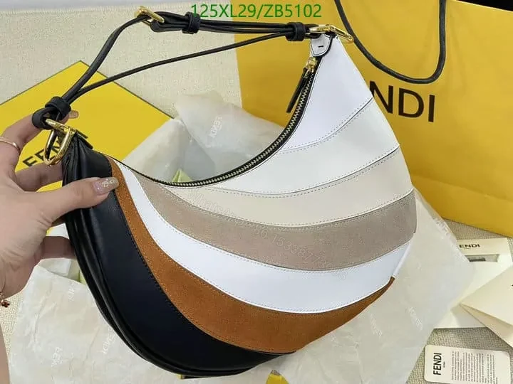 View 12 of Fendi Multicolor Fendigraphy Small Leather Handbag ZB59952