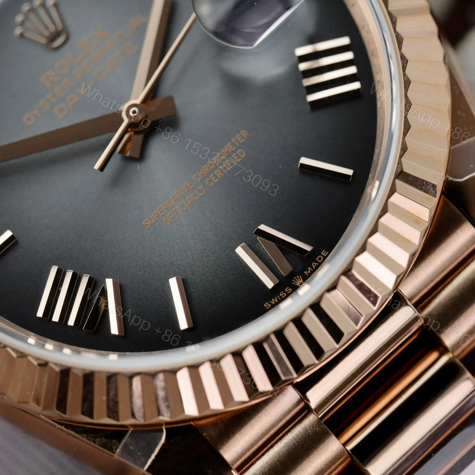 View 6 of Superclone Rolex Day-Date Slate Ombré Dial 228235-0055 40 mm