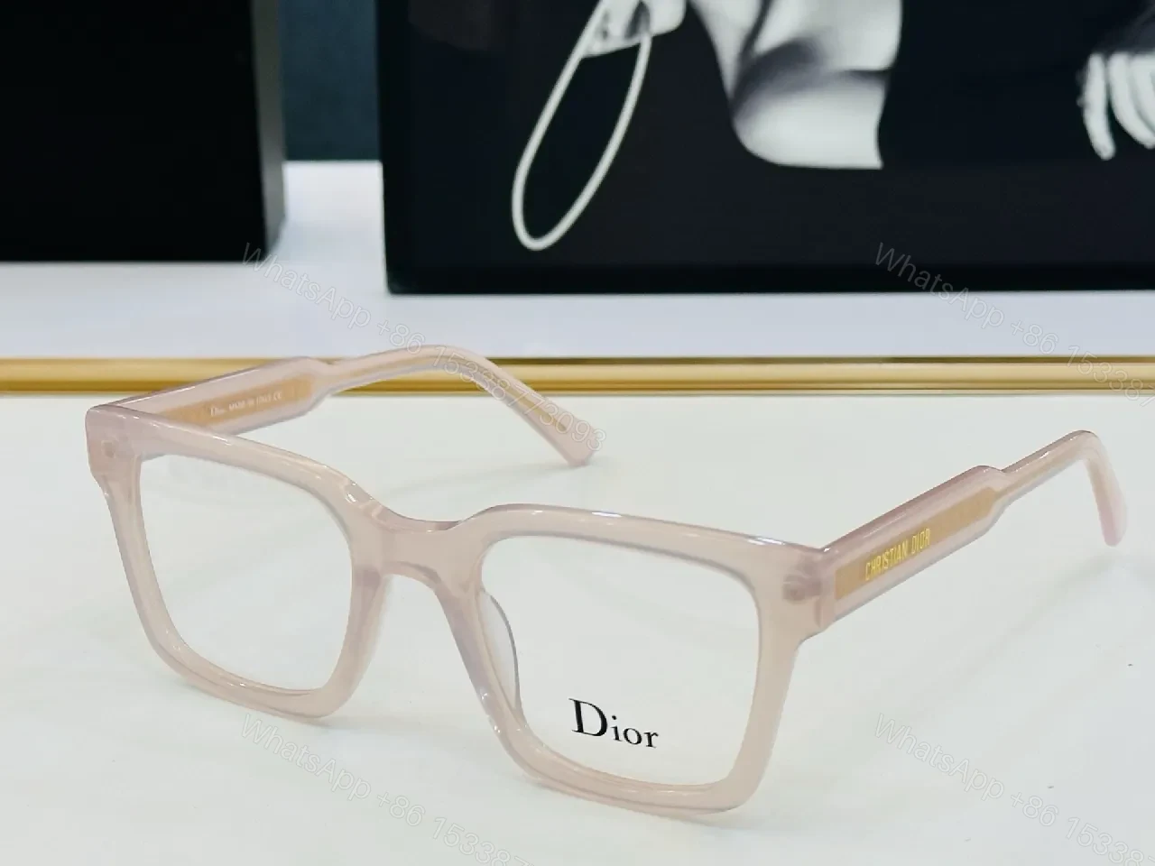 View 2 of Black acetate oversized frames – Modern, luxury eyewear with comfort
