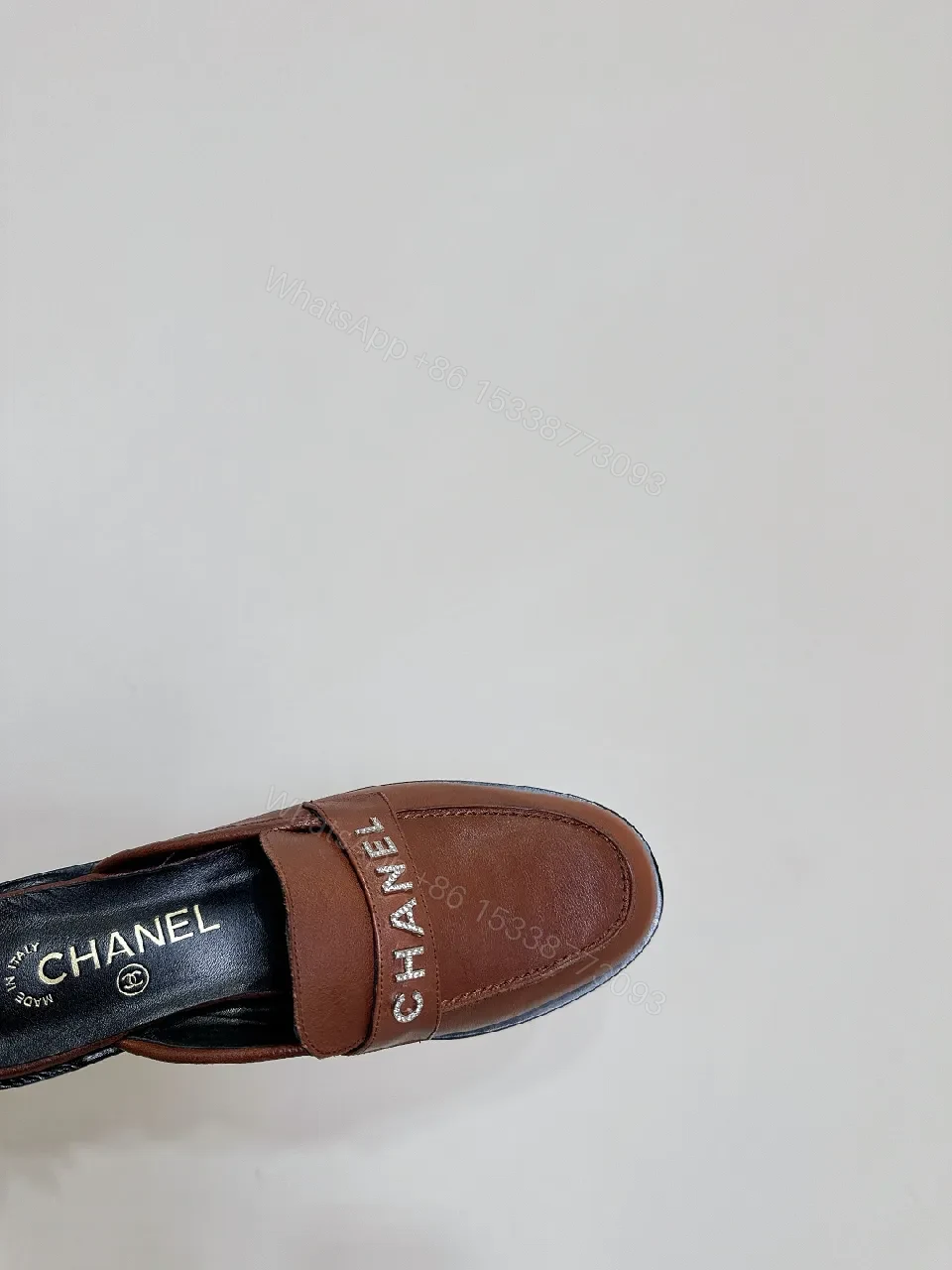View 5 of Brown Leather Mules — Subtle Designer-Inspired Luxury Slip-Ons