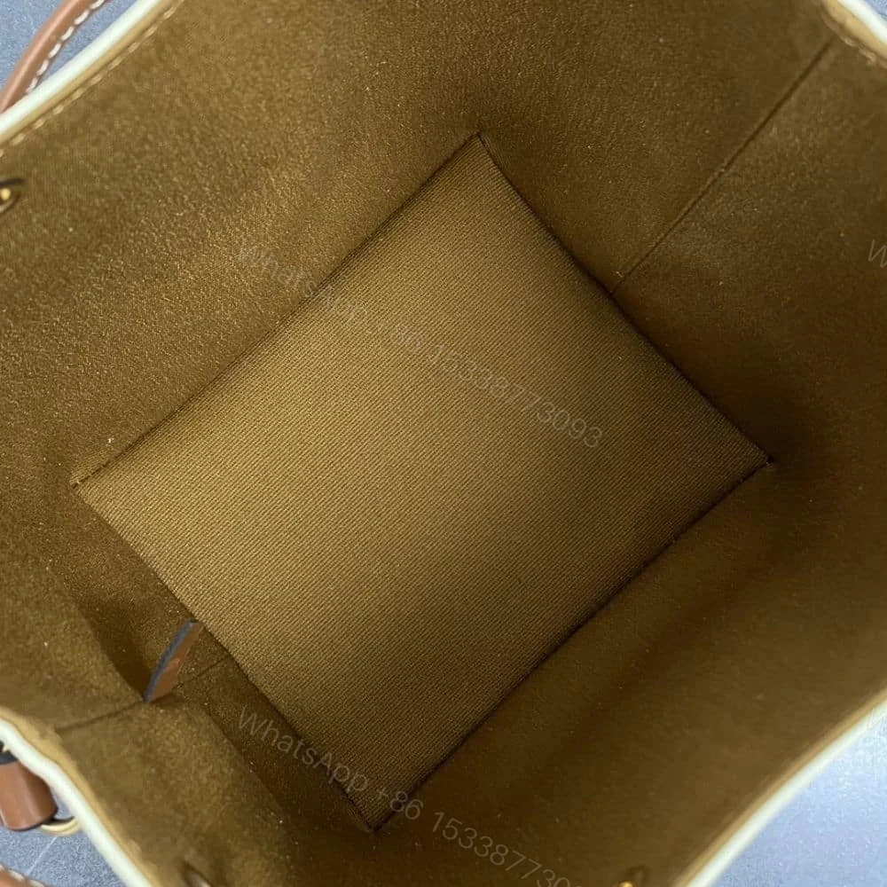 View 6 of CELINE MICRO SAILOR IN TRIOMPHE CANVAS WHITE AND TAN 17CM 10M742GCE 01TA
