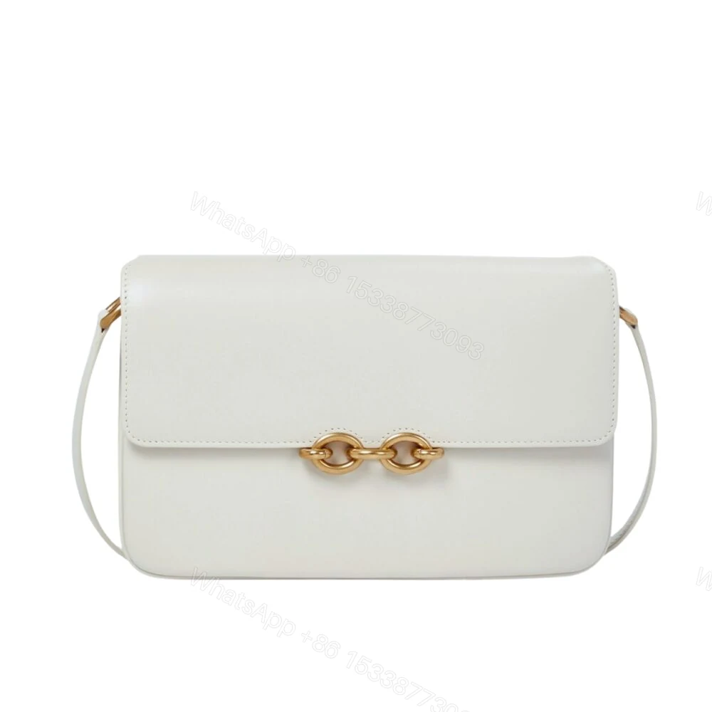 Saint Laurent Le Maillon Satchel Smooth Blanc Vintage 24Cm 6497952R20W9207 — view 1