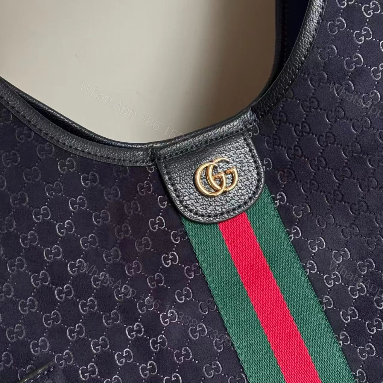 View 3 of Gucci Giglio Large Tote Bag Dark Blue 60Cm 853971 Caabv 4541