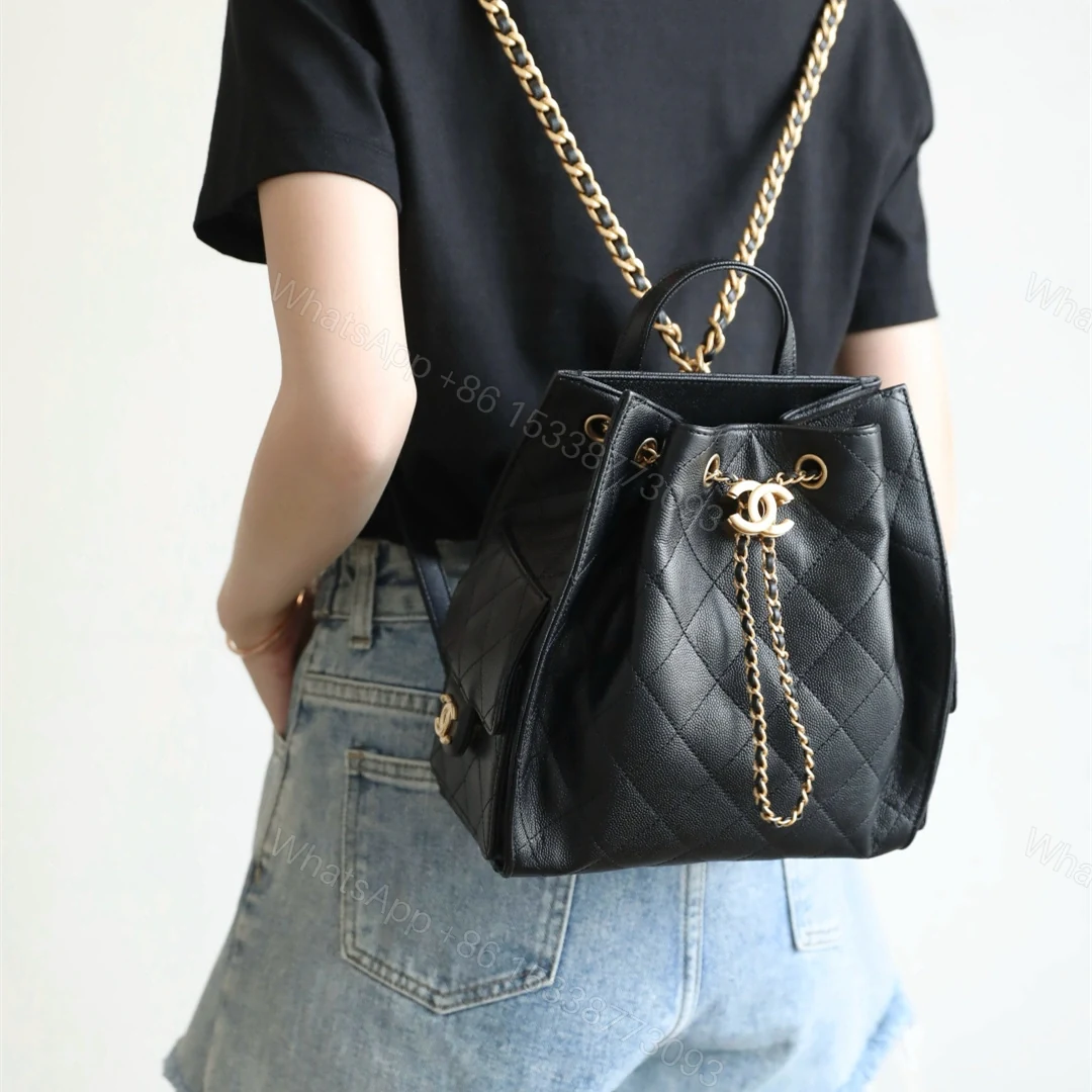 View 19 of 高仿Chanel*25B/25Bag系列AS5600雙肩包黑色中號免檢版