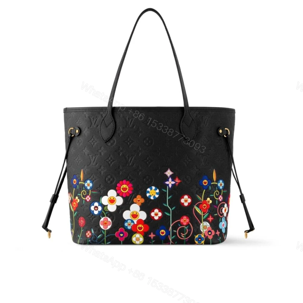 Louis Vuitton X Takashi Murakami Superflat Neverfull MM Black 31Cm M13675 — view 1