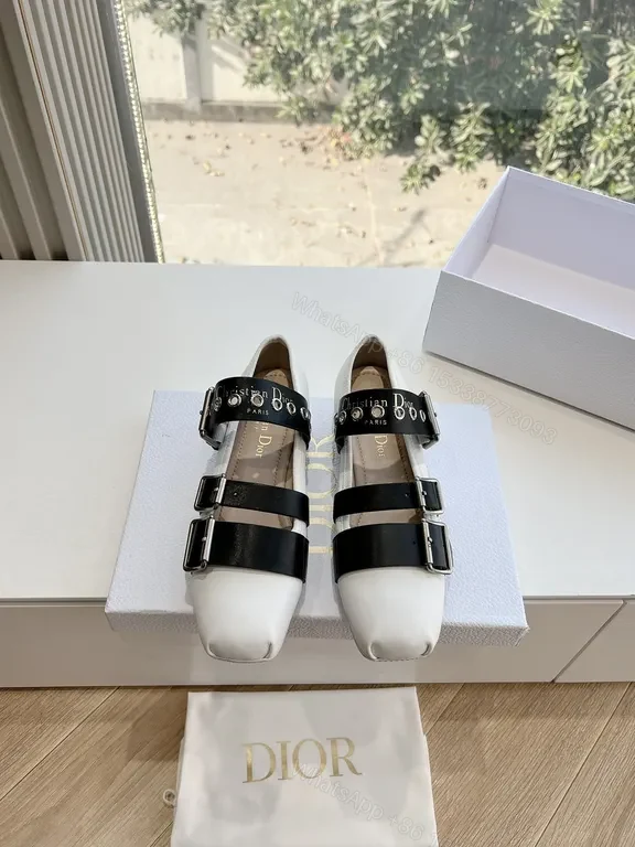 View 4 of Two-Tone Leather Mary Janes: Belt-Strap Luxury Comfort