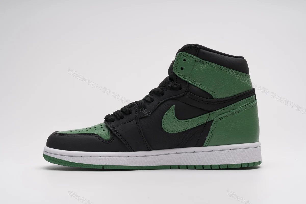 View 6 of Air Jordan 1 Retro High Pine Green Black 555088-030