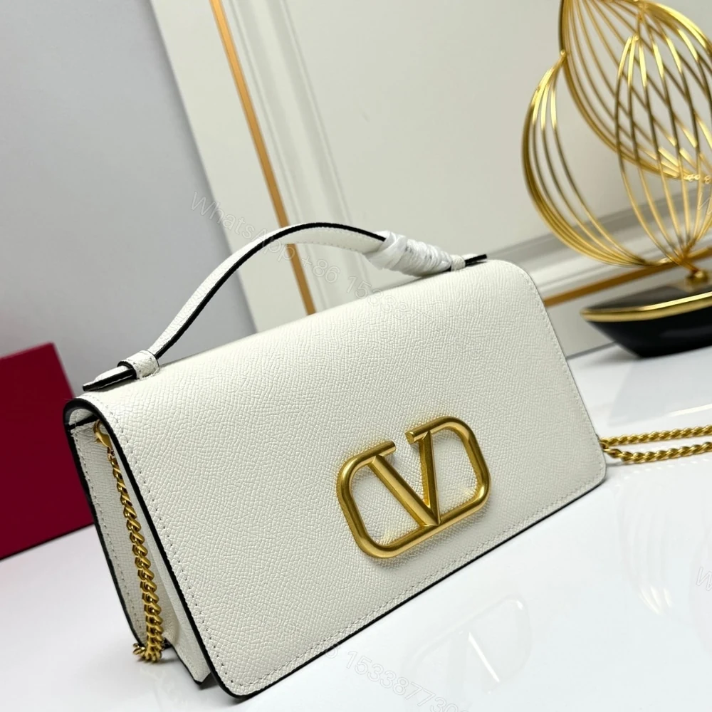 View 3 of VALENTINO GARAVANI VLOGO SIGNATURE GRAINY WALLET WITH WHITE BLACK 22CM
