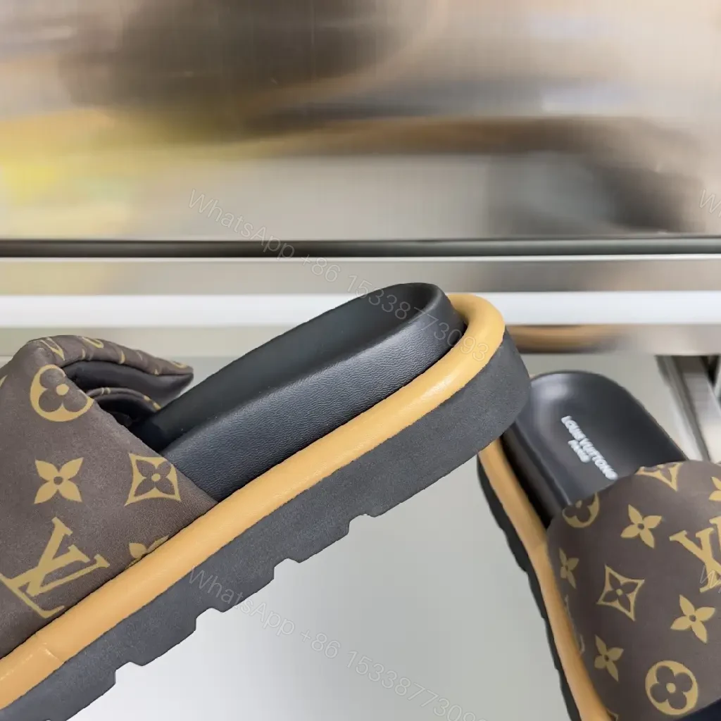 View 3 of Monogram Comfort Slides: Luxe, Cushioned Everyday Wear