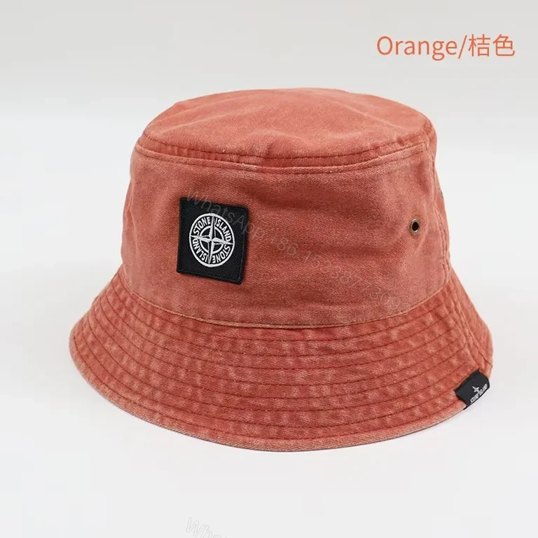 View 6 of Khaki Canvas Bucket Hat with Stone Island Patch â€“ Subtle Luxury