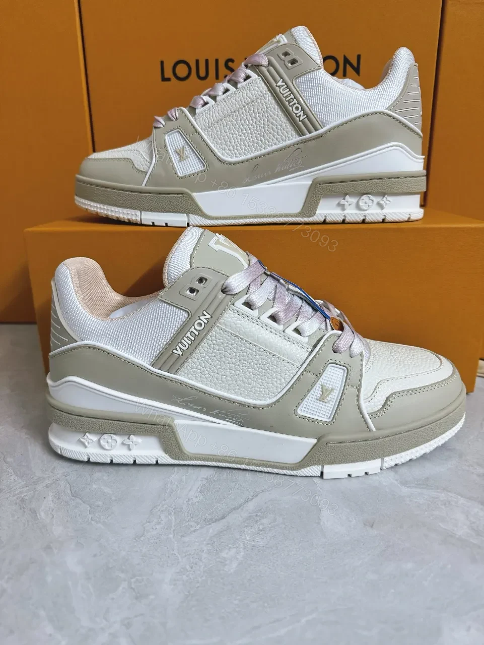 View 9 of Premium Textured Trainer with Subtle Designer Detailing