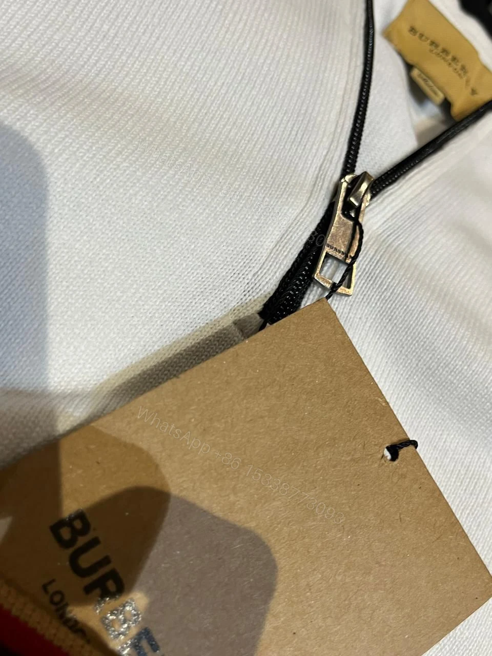 View 5 of FIRST COPY BURBERRY EXCLUSIVE HALF ZIP KNITTED SWEATERS