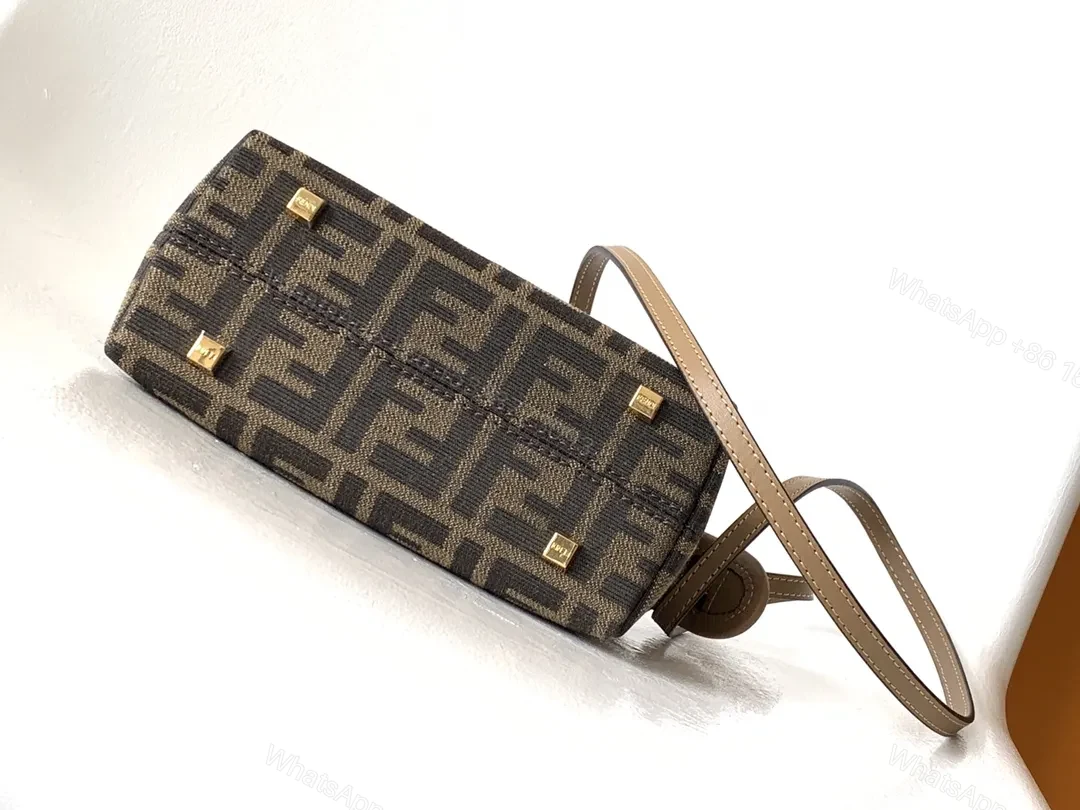View 2 of Compact Monogram Tote: Luxe Everyday Carrier with Gold Hardware