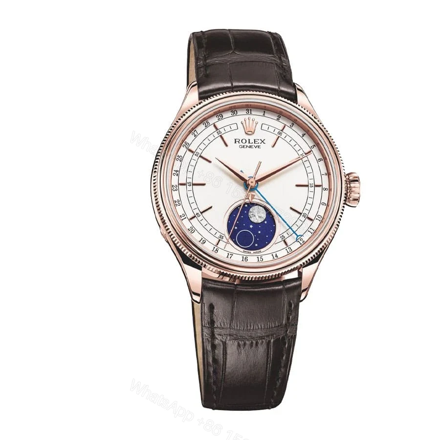 View 3 of Replica Rolex Cellini Moonphase White Dial 50535-0002
