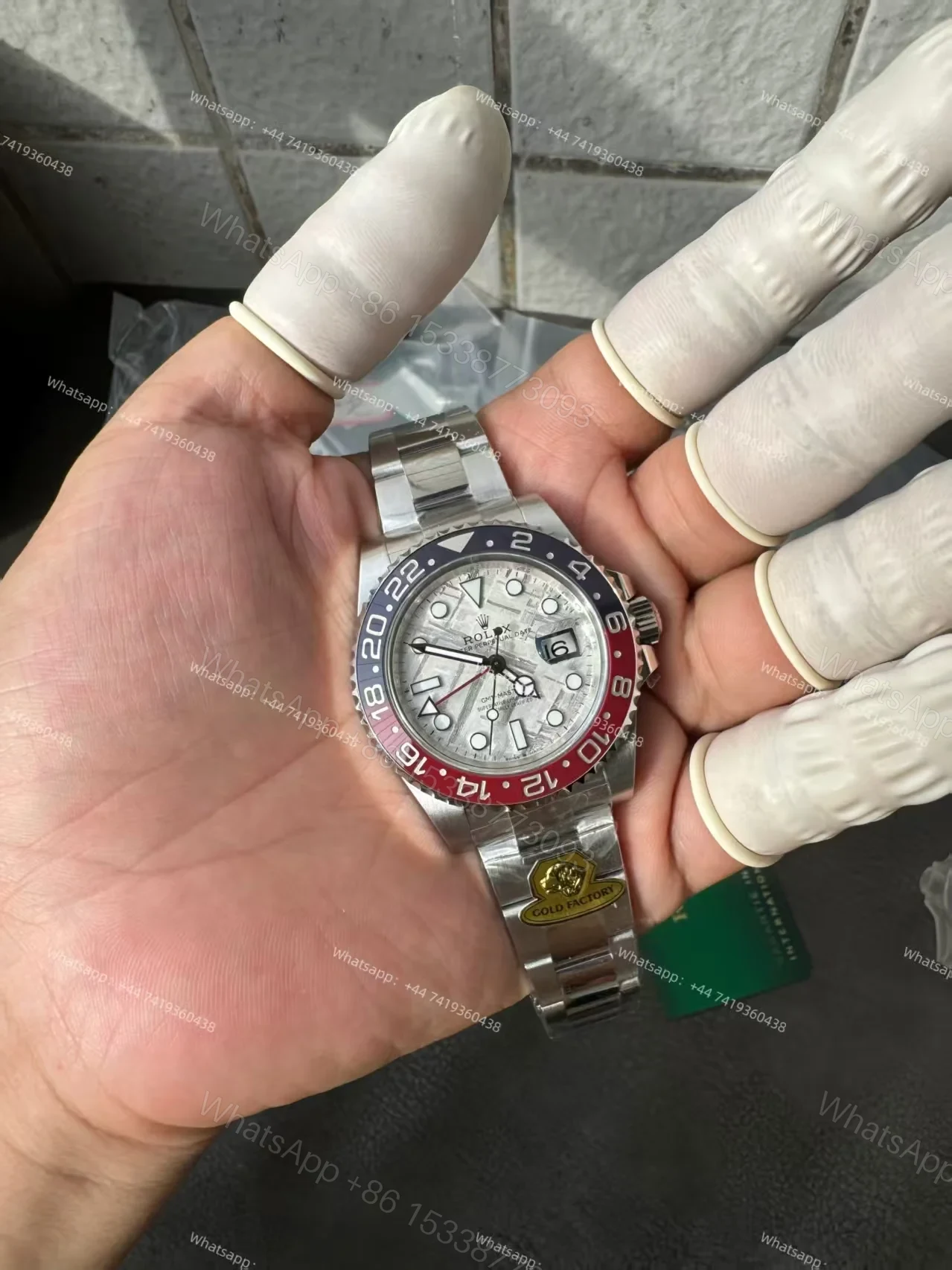 View 4 of Rolex Super Clone Watches 1:1 Meteorite GMT-Master II 126719BLRO Weighted Edition