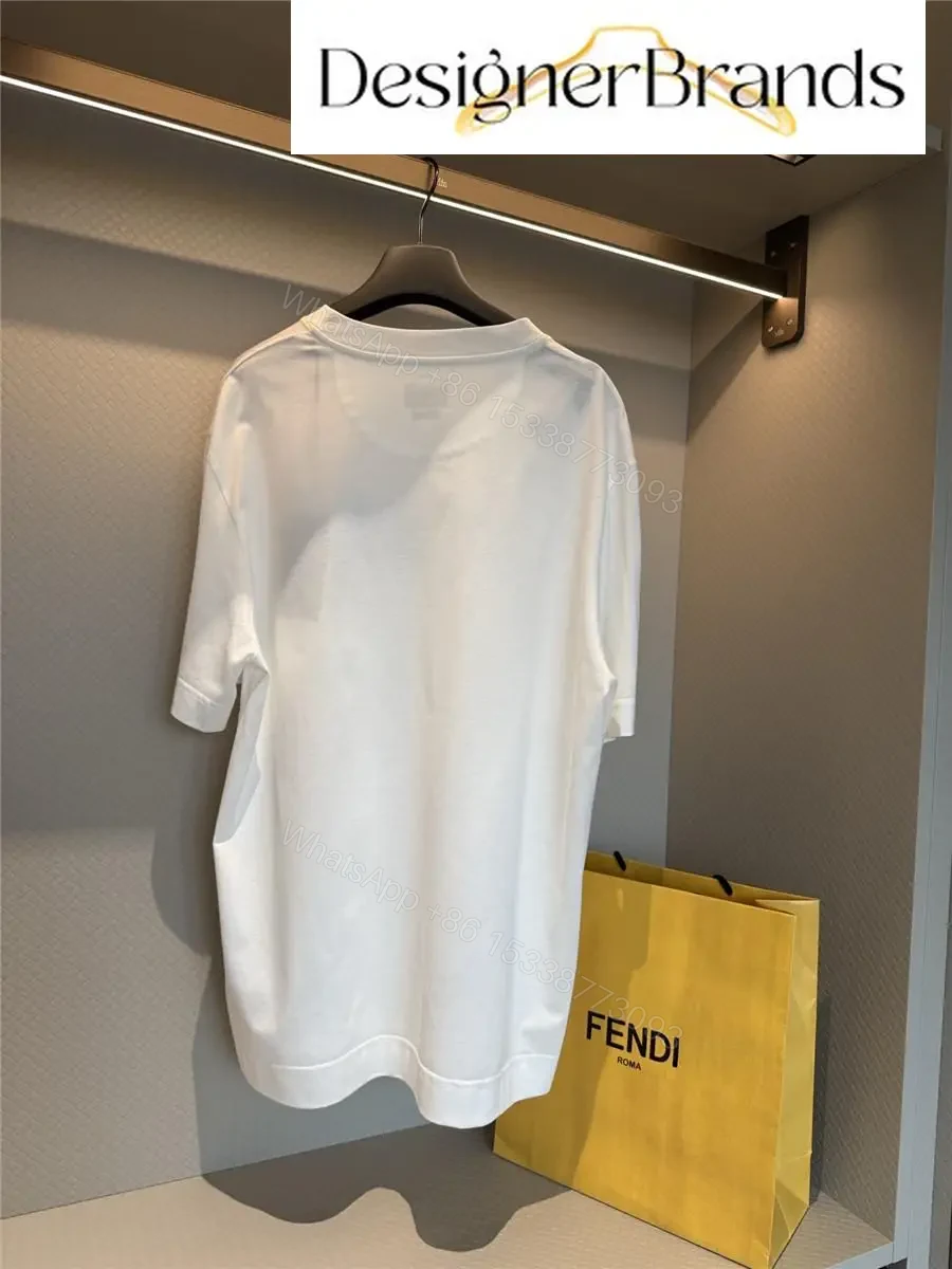 View 3 of White Cotton Tee — Luxe Casual Logo Tee with Durable Comfort
