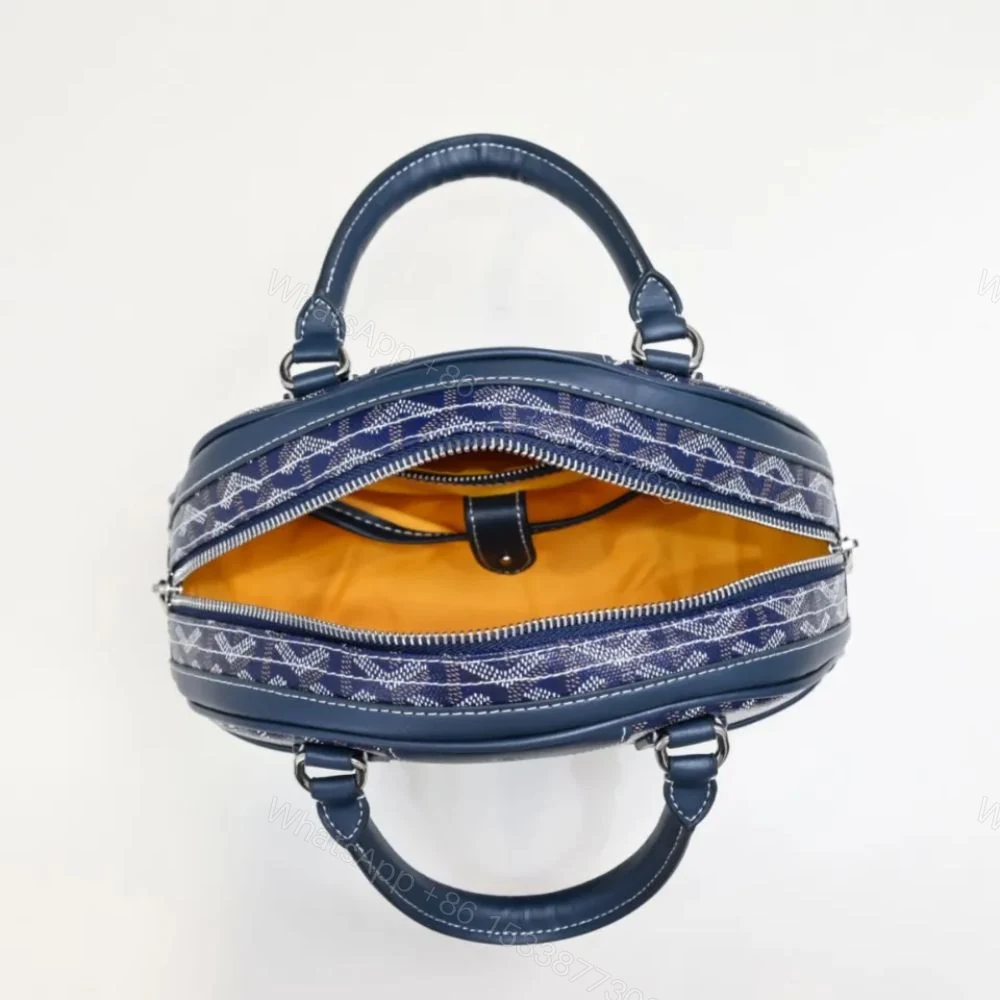 View 7 of GOYARD SAINT JEANNE BAG COATED CANVAS DARK BLUE 27CM