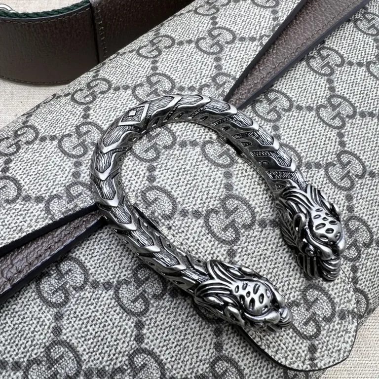 View 3 of Purple/Black GG Leather Belt Bag â€” Luxe Monogram, Crossbody Style