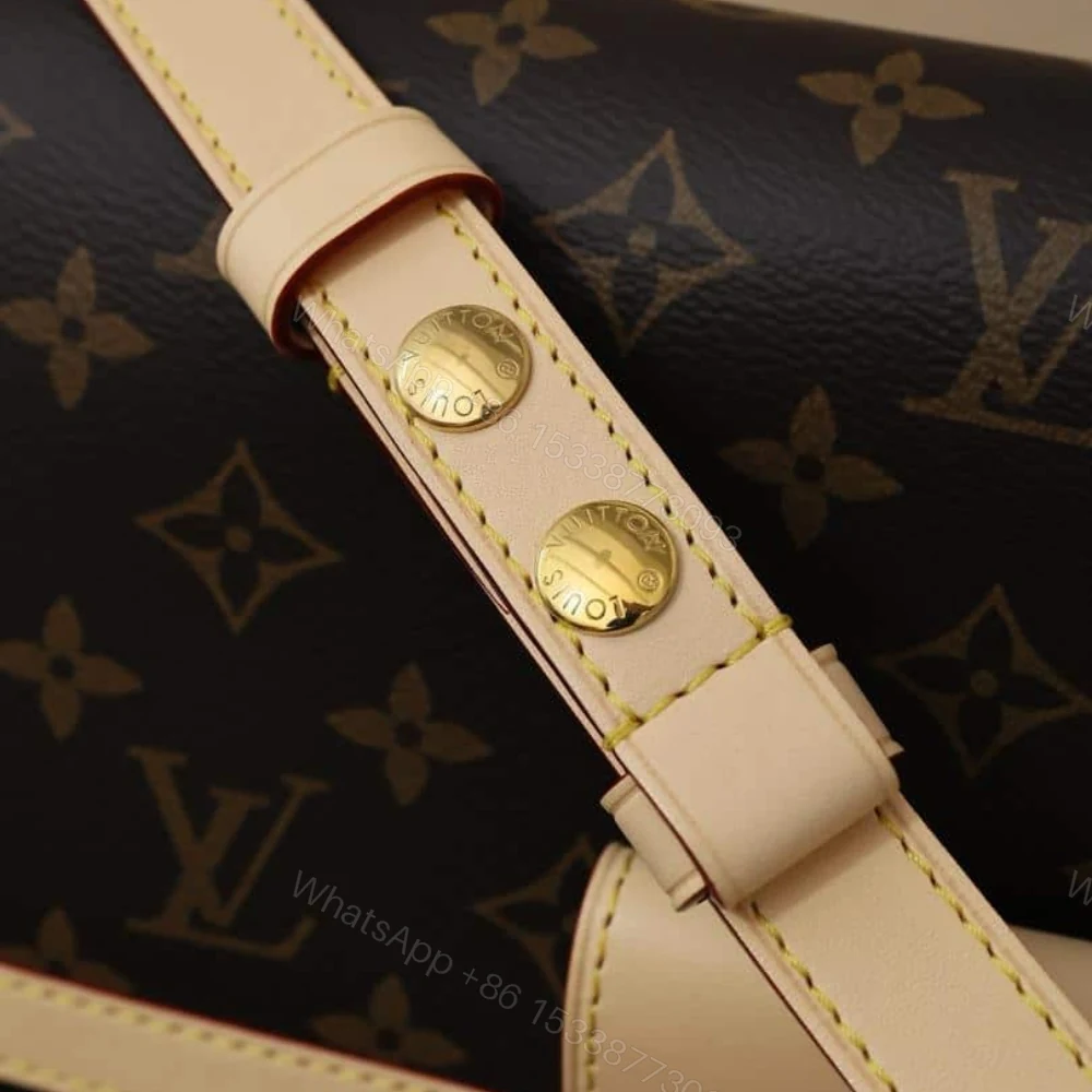 View 7 of Louis Vuitton Dauphine Soft GM Bag Monogram Canvas Brown 28Cm M47149