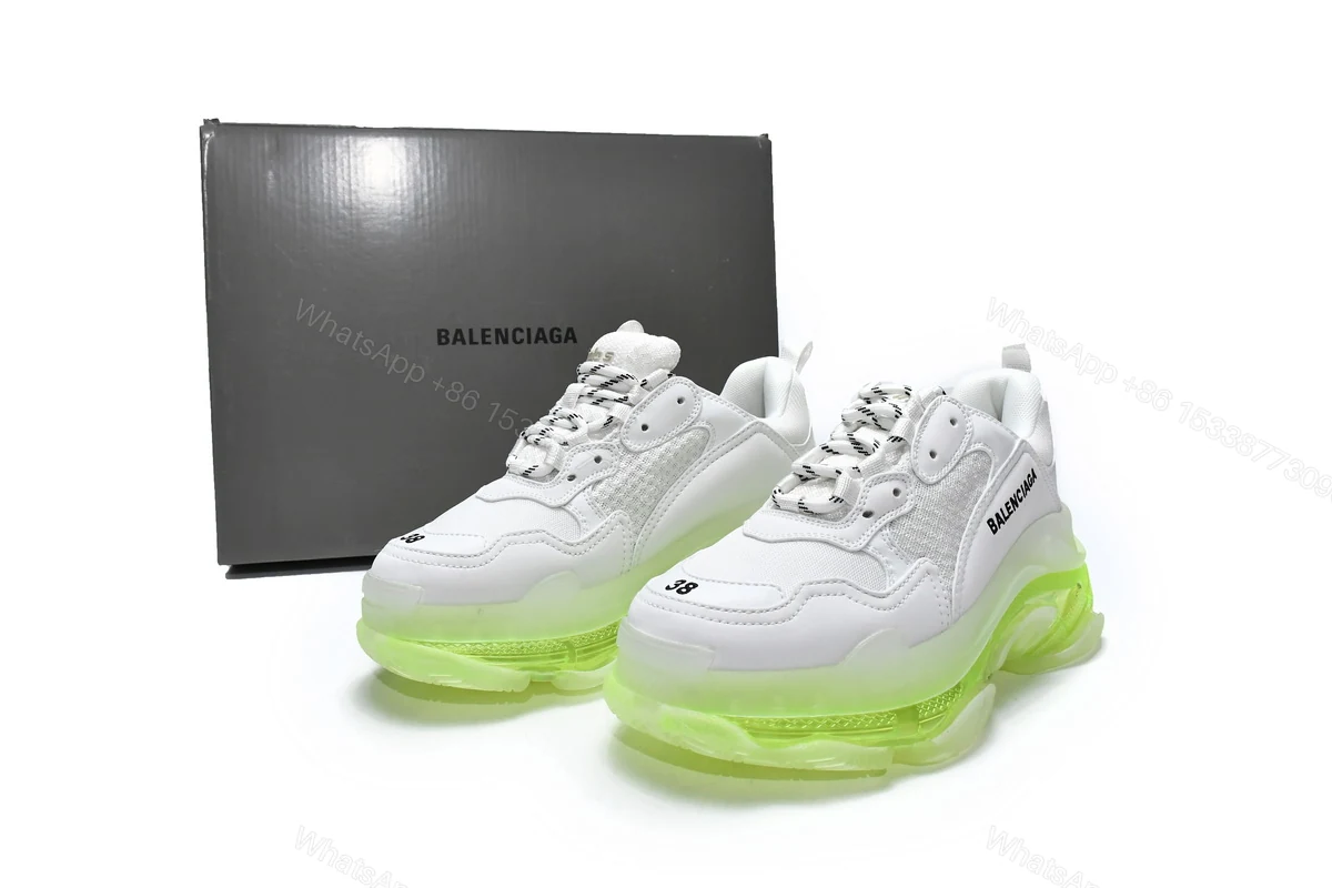 Balenciaga Triple S White Green 544351 W0901 9010 — view 2