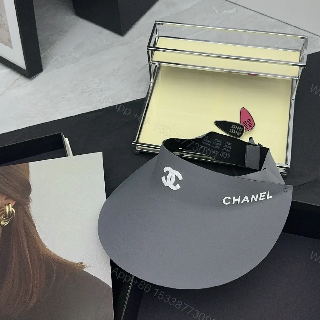 View 4 of Bold Visor Cap: Signature Chanel Accent, All-Season Comfort