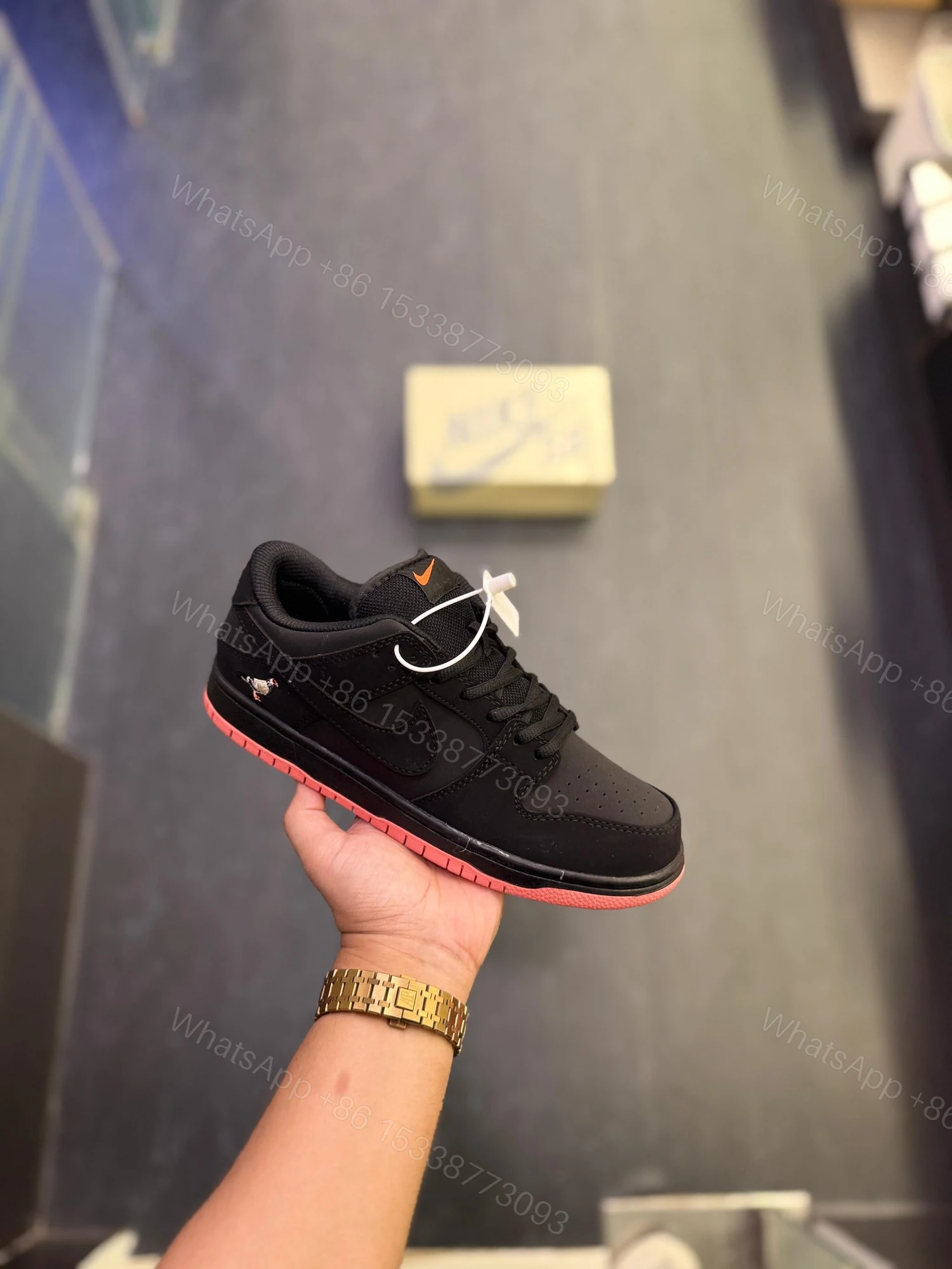 View 3 of FIRST COPY Nike SB Dunk NYC Pigeon Black