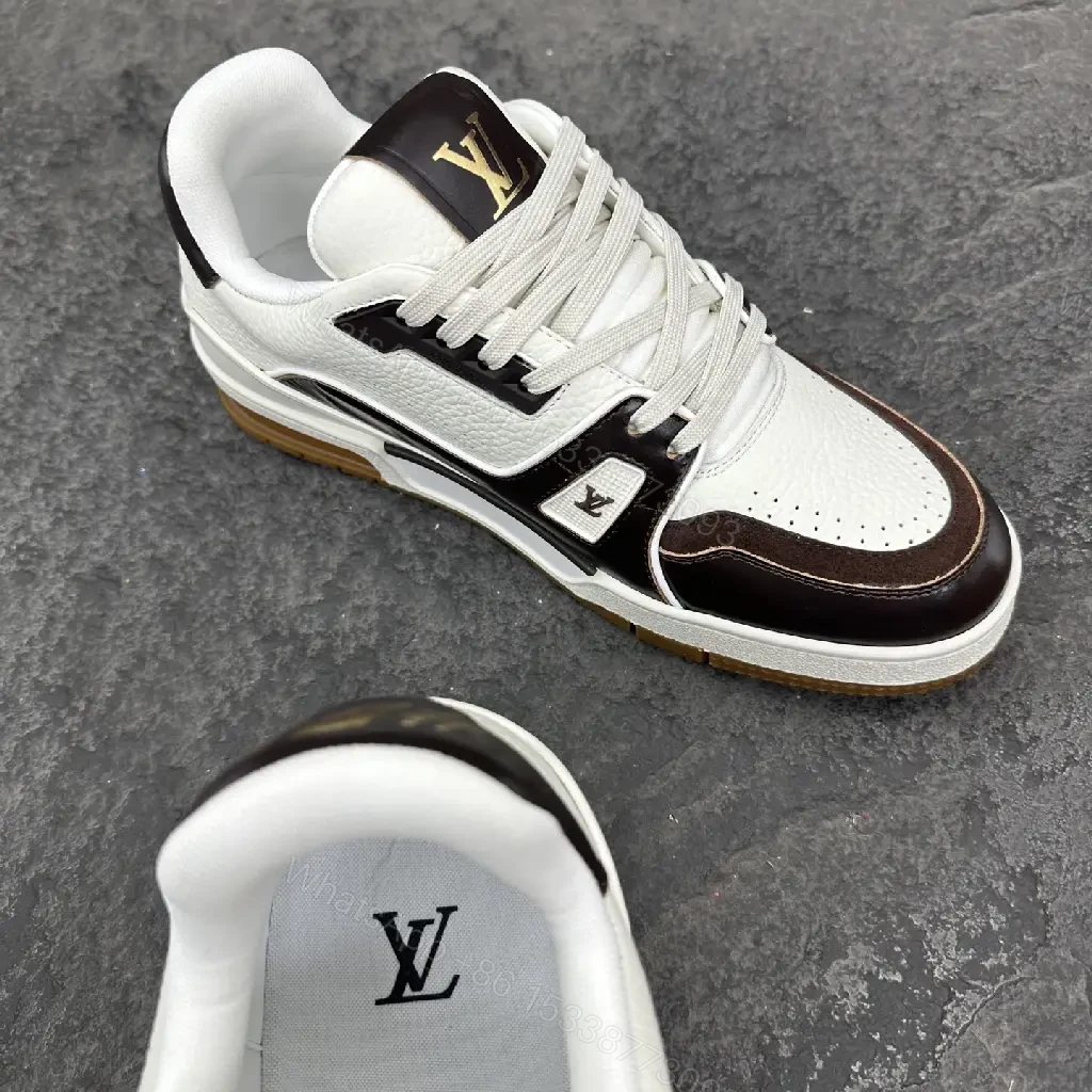 View 2 of Chic Contrast-Trim Sneakers: Luxury Craft, Everyday Confidence