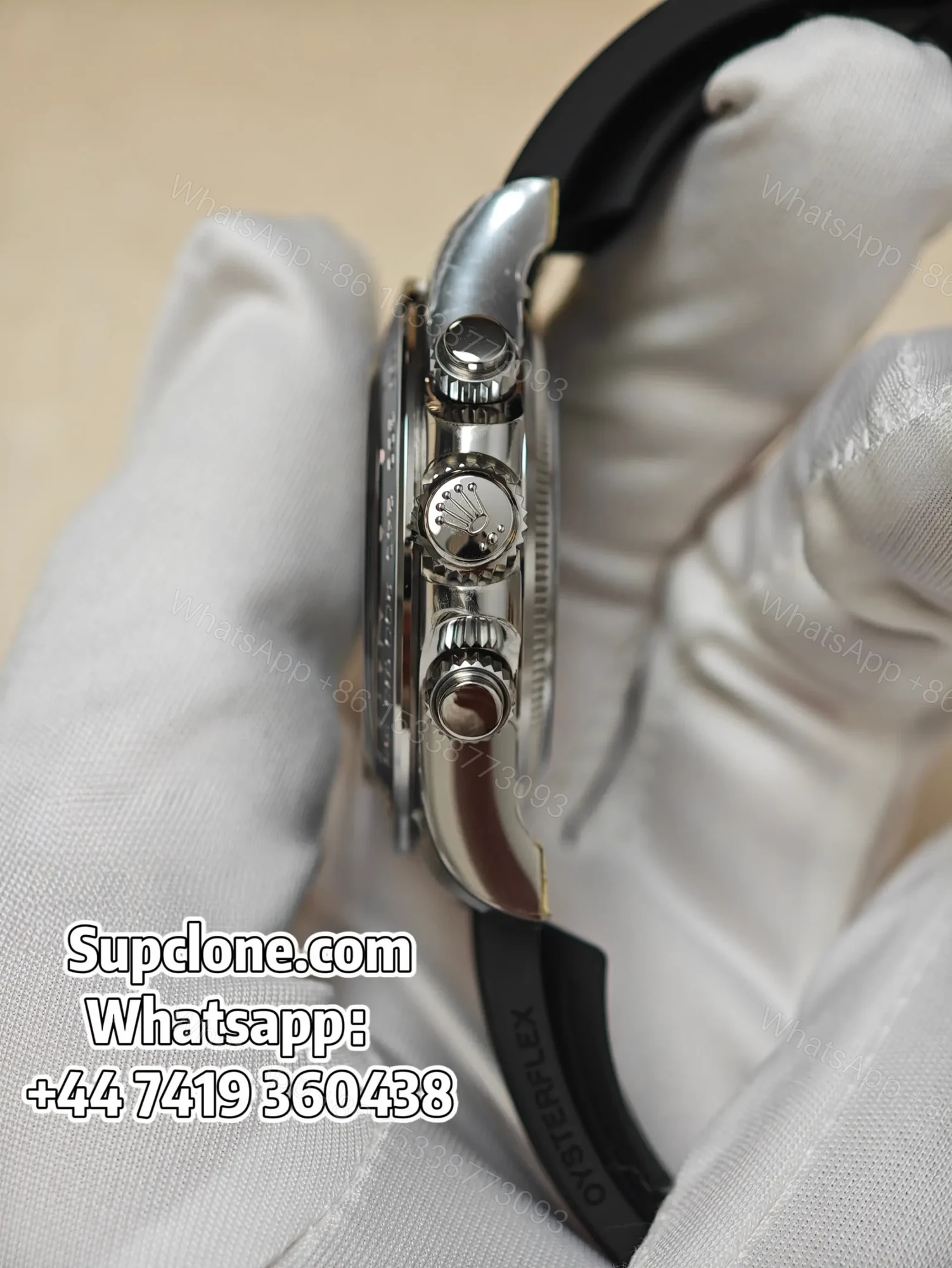 View 10 of Rolex Daytona Super Clone M126519LN-0006 Silver Dial 4131 Movement